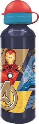 Zdjęcie produktu dla Aluminiowa butelka do picia Avengers 530 ml - bezpieczna i wytrzymała