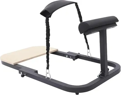 Produktbild von Hüftstemmmaschine, Beckenbodentrainer Mit 2 Elastische BäNder, Trainingsgerät Gesäßmuskeltraining Belastbarkeit 150KG für Heimtraining Fitnessstudio- oder Yogatraining