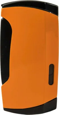 Produktbild von Jean Claude "Diego" Zigarren-Feuerzeug, 2-er Jet-Flamme, orange / schwarz mit Bohrer
