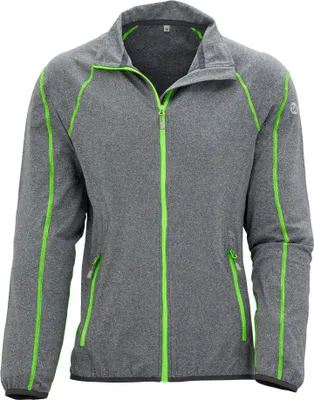 Produktbild von Wäfo Damen 5019 Vals Funktionsshirt Unterziehjacke Sportjacke, hochatmungsaktiv, schnelltrocknend, grau/grün, Größe: 38