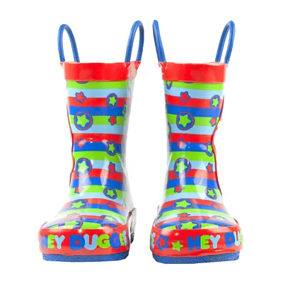 Produktbild von Hey Duggee - Jungen Gummistiefel NS7308 (25 EU) (Rot/Blau/Grün)