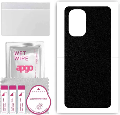 Produktbild von apgo Rückseite Schutzfolie, Skin, kompatibel mit Xiaomi Mi 11i, Hinten Displayschutzfolie aus Vinylfolie, kratzfest, einfache Montage - Mattschwarz