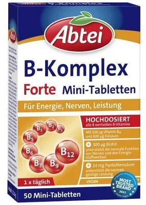 Produktbild von Abtei Vitamin B Komplex forte Tabletten 50 St