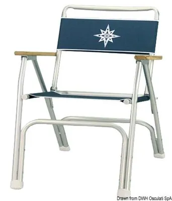 Immagine prodotto di Sedia pieghevole da spiaggia, blu navy, 1 pezzo