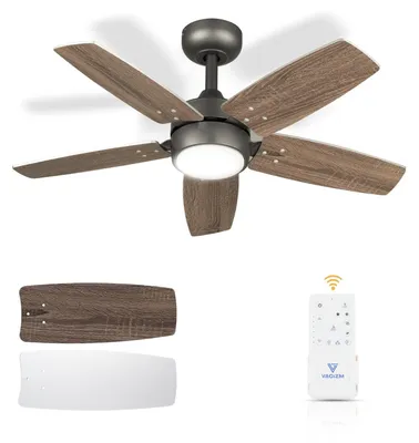 Produktbild von Deckenventilator – 36 Zoll – Anthrazitfarben – Mit Licht und Fernbedienung – Für Schlafzimmer