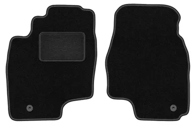 Image de Tapis avant en moquette pour Toyota Previa II 2000-2005 (monospace) – 2 pièces, noirs, sur mesure – Wielganizator LUX