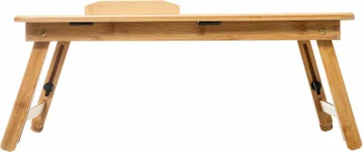 Immagine prodotto di 5five Simply Smart Serviertablett mit ausklappbaren Beinen, Schneidebrett, Schreibunterlage, Bambus, 54 x 34 cm, 179717