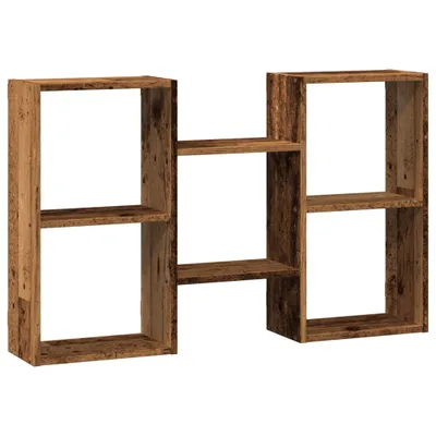 Produktbild von vidaXL Wandregal Altholz-Optik 96x18x60 cm Holzwerkstoff