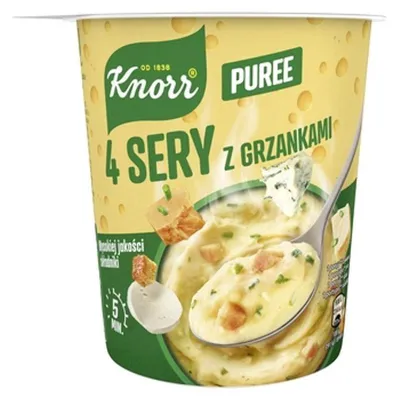 Zdjęcie produktu dla Knorr Puree 4 sery z grzankami 50g