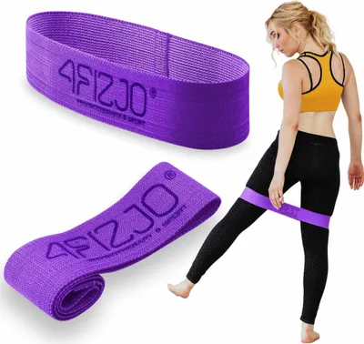 Obrázek produktu pro 4FIZJO FLEX BAND Odporová páska pro trénink nohou, hýždí a dolní části těla  4/5 - fialová