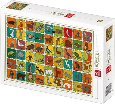 Produktbild von DEICO Puzzle Vzorník: Lesní zvířata 1000 dílků