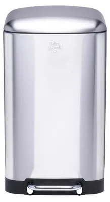 Produktbild von Dirt Devil Tretmülleimer 30L – Mülleimer Küche mit Soft Close – Abfalleimer aus Edelstahl – Herausnehmbarer Inneneimer – Küchenmülleimer 34,5 x 32,5 x 61,5 CM – Silber