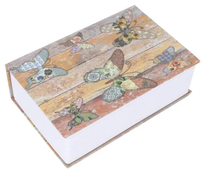 Produktbild von Geheimsafe in Buchform mit Zahlenschloss, Spardose für Schmuck und Geld, 18,2 x 11,8 x 5,7 cm, mehrfarbig