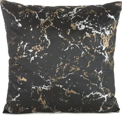 Image de EUROFIRANY | Taie d'oreiller - 45x45 cm - Noir - Velours