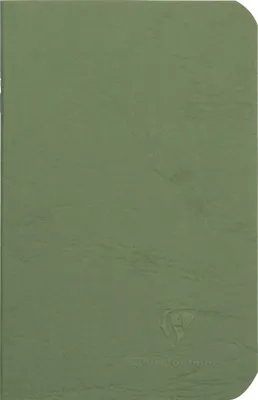 Produktbild von Clairefontaine Heft AgeBag 9x14 Leinen lin 48Bl gn