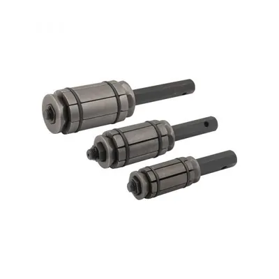 Produktbild von Auspuff-Expansionssatz mit 3 Größen: 28-44 mm, 38-64 mm, 54-89 mm