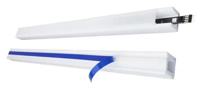 Produktbild von Decosa Lichtleiste Kira, selbstklebend, weiß, 21,5 x 25 mm, Länge: 2 m - 05 Stück
