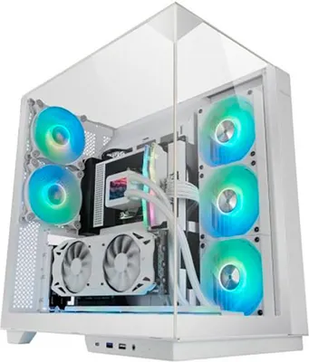 Produktbild von Mars Gaming MC-3GFW, Tower, PC, Weiß, ATX, micro ATX, Mini-ITX, Gaming, Multi