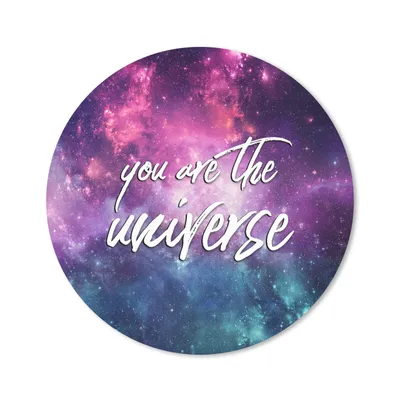 Produktbild von MuchoWow® Mauspad Mousepad Sprichwörter - 'Du bist das Universum' - Zitate - Raum - Jungen - Mädchen - Kinder 50x50 cm - Mousepads - Maus Mat - Pad - Mausunterlage - Vinyl