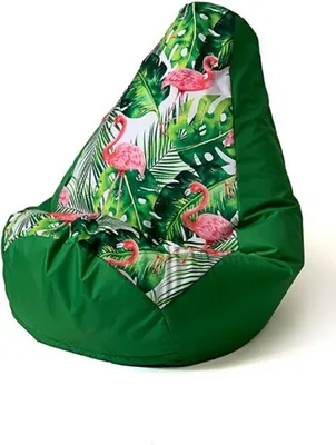 Productafbeelding van Sako zitkussen, perenprint, groen, afmetingen: 105 x 80 cm