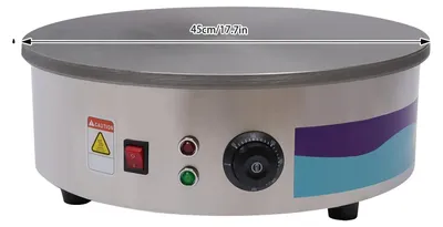 Zdjęcie produktu dla Naleśnikarka, moc 3 kW, regulowana temperatura, kolor srebrny