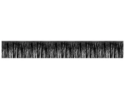 Zdjęcie produktu dla Metaliczna czarna girlanda 30x300cm (baner na imprezę)