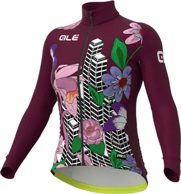 Image de Maillot de cyclisme à manches longues Alé pour l'hiver - PR-R CITY LADY WNT - bordeaux XS