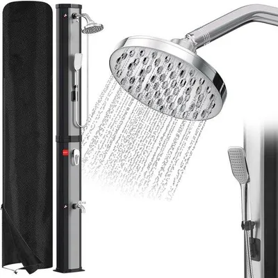 Productafbeelding van Zonnedouche 40 Liter op Zonne-energie met Draaibare Douchekop en Voetdouche