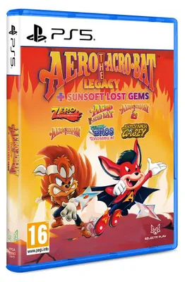 Produktbild von Selecta Play Aero The Acro-Bat Legacy + Sunsoft Lost Gems, PlayStation 5, Multiplayer-Modus, RP (Rating Pending)