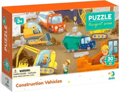 Obrázok produktu pre TM Toys DODO Puzzle Profesia Stavebné stroje 30 dielov