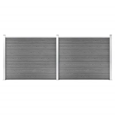 Produktbild von Zaunelement Set WPC 353x146 cm Grau , Drahtzäune Design 2024