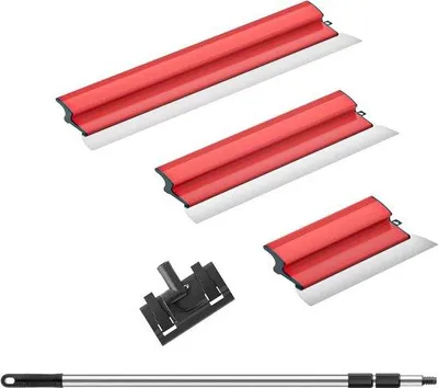 Obrázek produktu pro Sada skleněných tyčí pro sádrokartonové desky – nerezová ocel – výsuvné rameno – pro cement a beton – 25 cm, 40 cm, 60 cm
