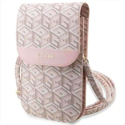 Produktbild von Guess Universell Handy Tasche Umhängetasche GCube Stripe Pink