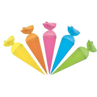 Produktbild von Roth 671202 Schultüt Uni - rund, 12 cm, 5er Set