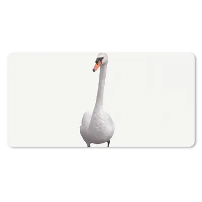 Produktbild von MuchoWow® Mauspad Mousepad Schwan - Tiere - Vogel - Jungen - Mädchen - Kinder 60x30 cm - Mousepads - Maus Mat - Pad - Mausunterlage - Nachhaltig