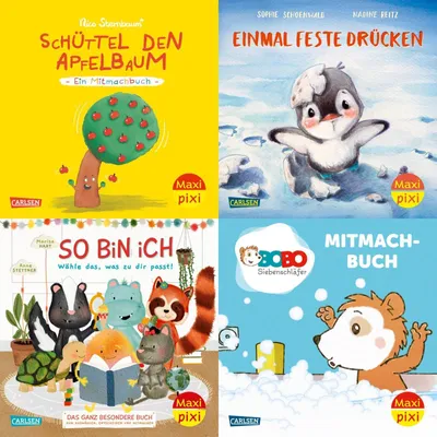 Produktbild von Maxi Pixi 110 Bilderbücher zum Mitmachen