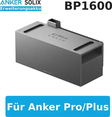 Produktbild von Anker SOLIX BP1600 Erweiterungsakku, 1600Wh, LifePo4 Akkus, 6.