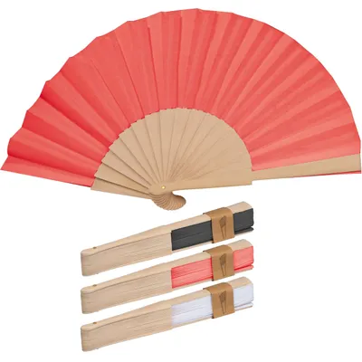 Produktbild von 3x Aufklappbarer Papierfächer / Handfächer / je 1x weiß, rot und schwarz
