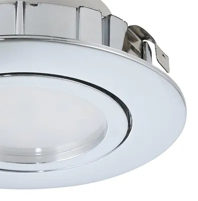 Zdjęcie produktu dla EGLO Pineda, Oświetlenie miejscowe wpuszczane, Niewymienialne źródło światła, LED, 6 W, 3000 K, Chrom