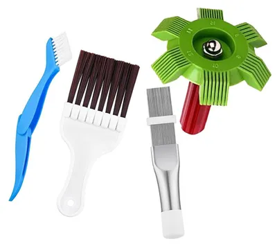 Reinigungsbürsten-Set für Trockner, 4-teilig, Edelstahl