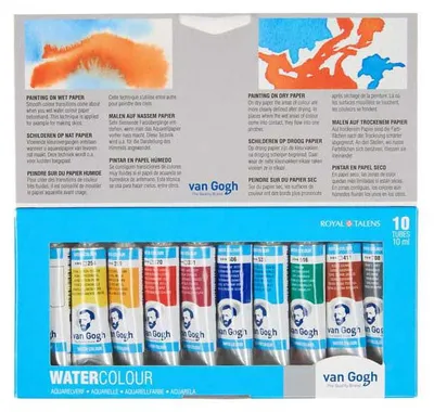 Productafbeelding van Van Gogh 20820110, 10 ml, Blauw, Grijs, Wit, Geel, 10 stuks