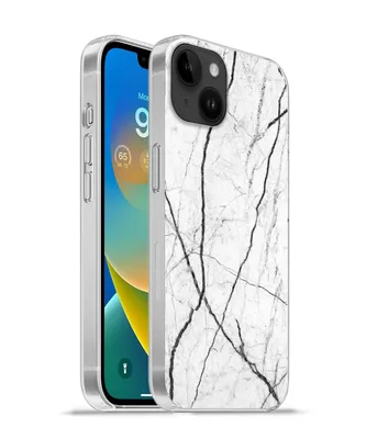 Produktbild von MuchoWow® Handyhülle Schutzhülle Hülle für Apple iPhone 14 Plus - Soft case Marmor - Schwarz - Weiß Silikon Softcase Handy Hülle - Abbildung