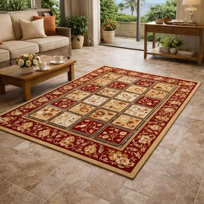 Zdjęcie produktu dla Dekoracyjny dywan o wzorze vintage, 120 x 180 cm