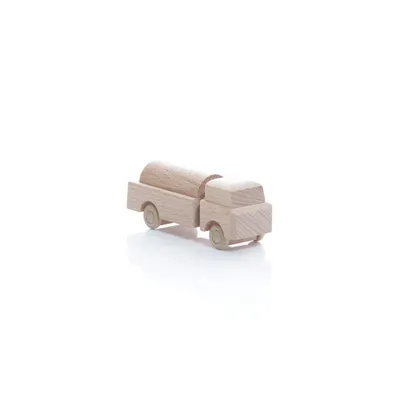 Obrázok produktu pre Drevená hračka nákladné auto Cisternové auto prírodné VxŠxH 3,5x7,5x3cm NOVINKA