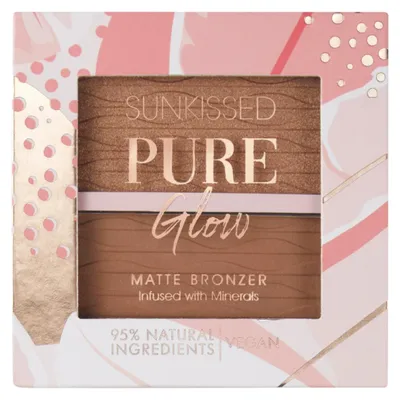Productafbeelding van Sunkissed Pure Glow Matte Bronze Palette matte gezichtsbronzer 2 x 6,5 g