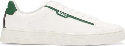 Image de Boss - Baskets "Rhys" pour hommes, Suède GT8135 (47 EU) (Blanc)