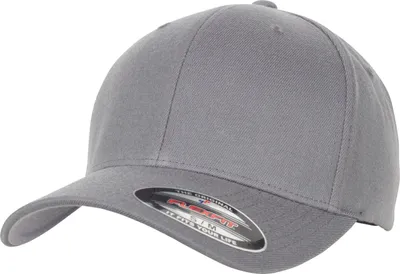 Immagine prodotto di FLEXFIT 6477 | Cappello Flexfit in misto lana, parte inferiore della visiera in argento - Colore: Grigio - Taglia: L/XL