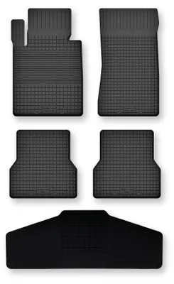 Imagen del producto de Alfombrillas de goma + túnel para BMW 3 E30 1986-1993 (cabrio) – juego de 5 piezas, , a medida – Wielganizator Semi-Universal