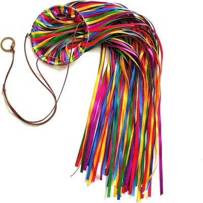 Zdjęcie produktu dla Satynowa wstążka Windsock Streamer 104cm na taras Ogród Podwórko Dok Camper Ręcznie robione Kolorowe WS41-01