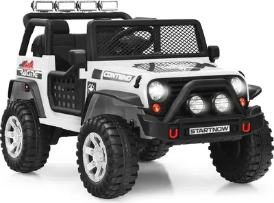 Zdjęcie produktu dla Samochód elektryczny dla dzieci 12 V z pilotem, światłami i muzyką, biały